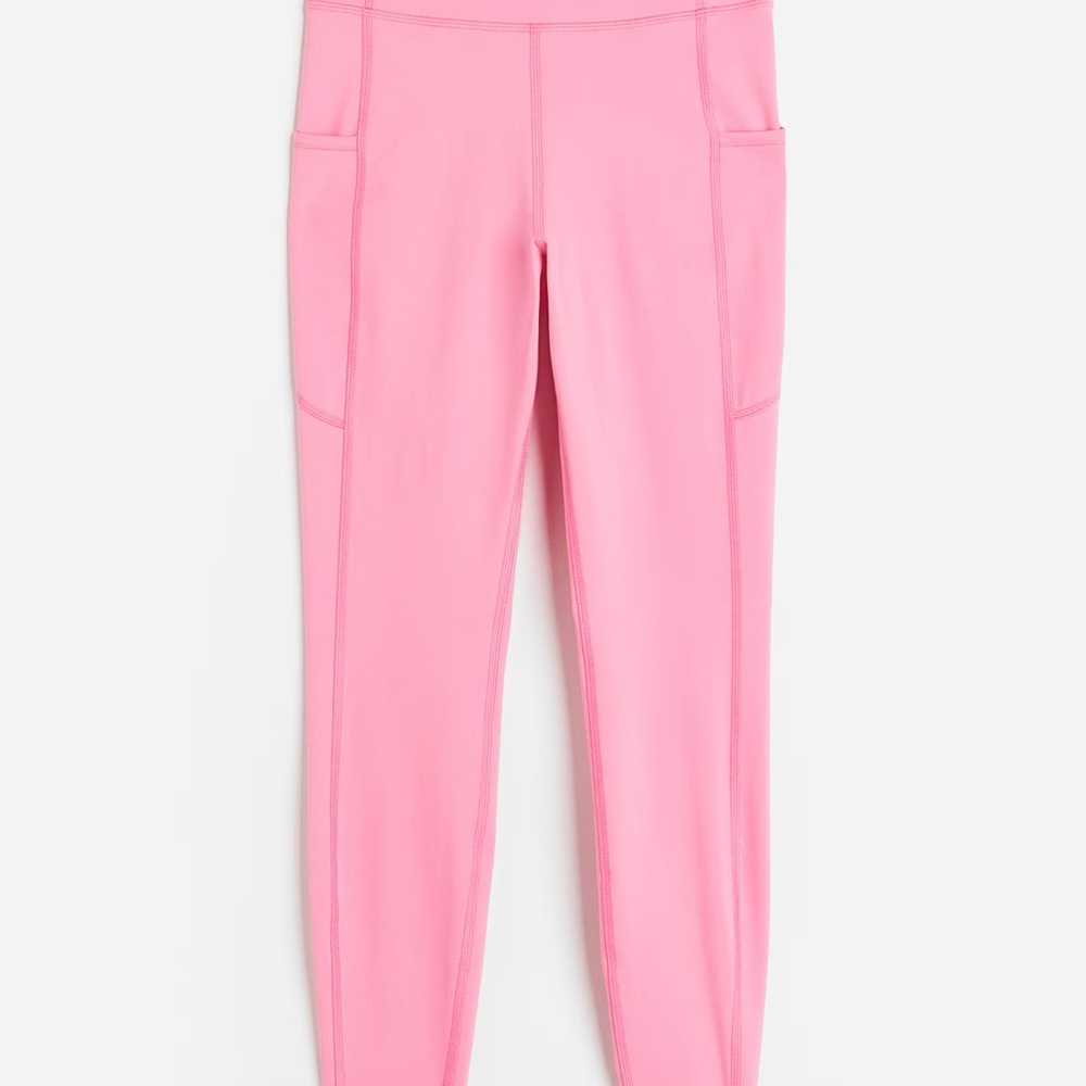 ⭐️ 2 for $15. H&M Move Pink Leggings with Pocket Design